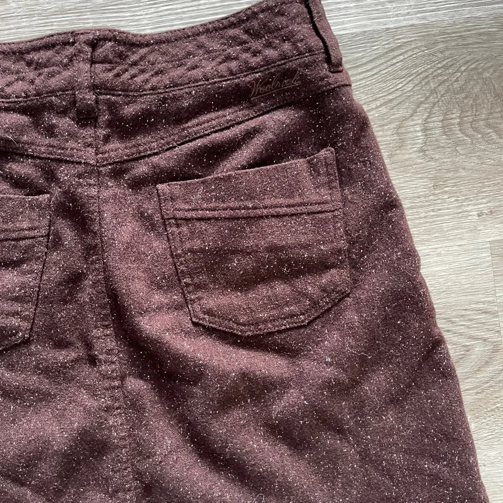 Woolrich Womens Skirt Sz 4 Brown Textured Wool Short Bottoms - Picture 8 of 11